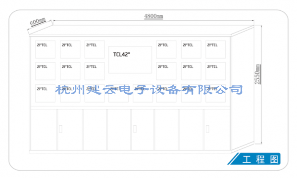 电视墙工程图