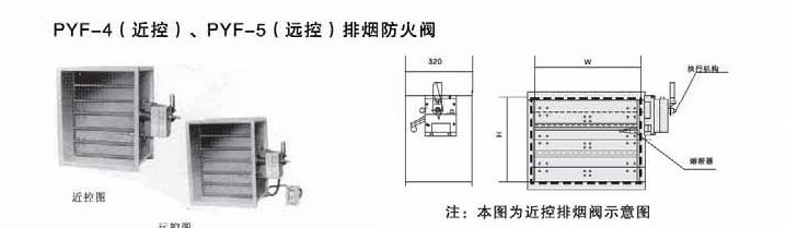 pyf-4(近控),pyf-5(远控)排烟防火阀